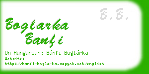 boglarka banfi business card